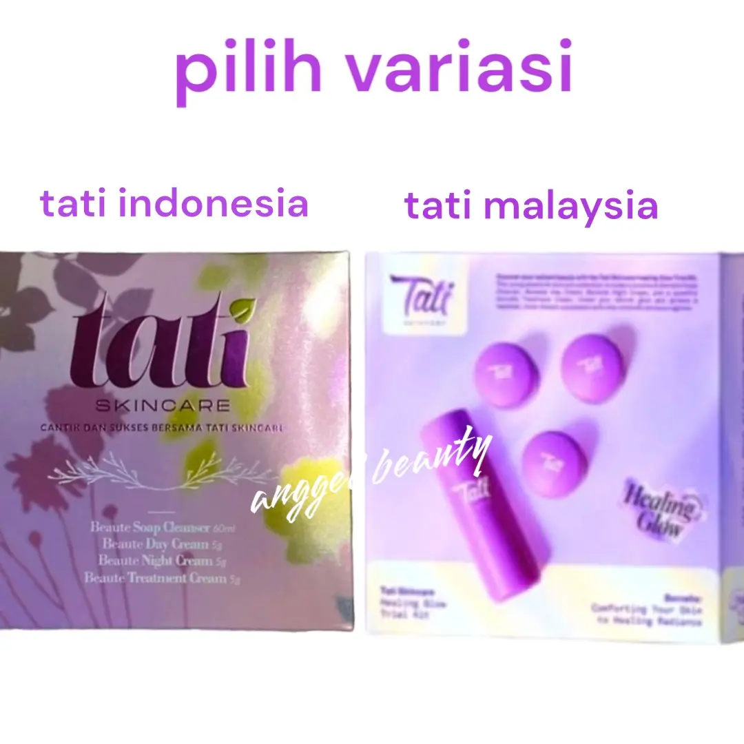 TATI SKINCARE TRIAL SET KEMASAN MALAYSIA/KEMASAN BPOM INDONESIA PILIH VARIaSI