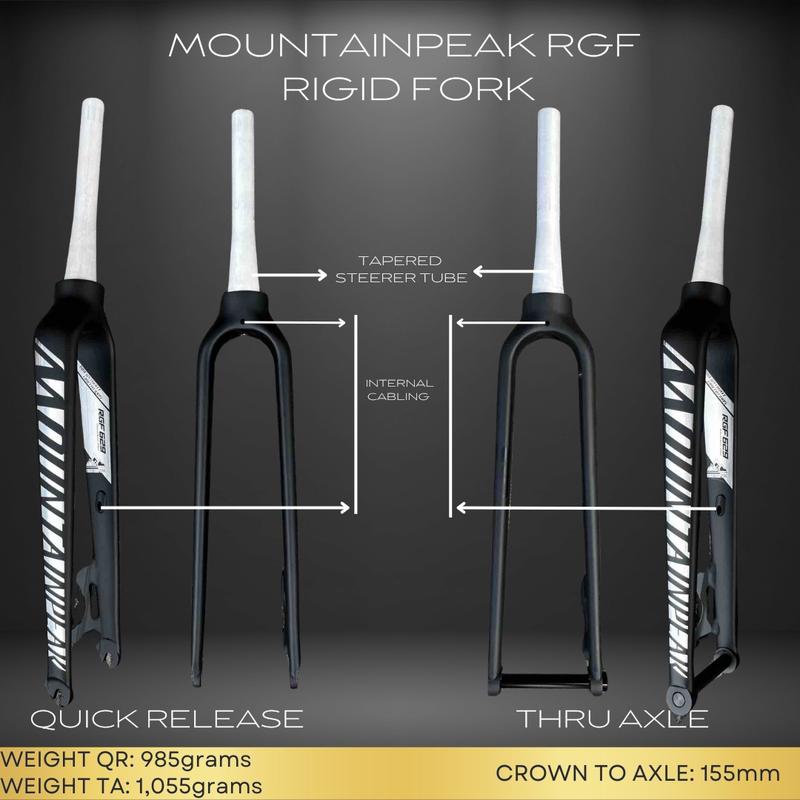 MOUNTAINPEAK RGF RIGID FORK QUICK RELEASE and THRU AXLE - TikTok Shop ...