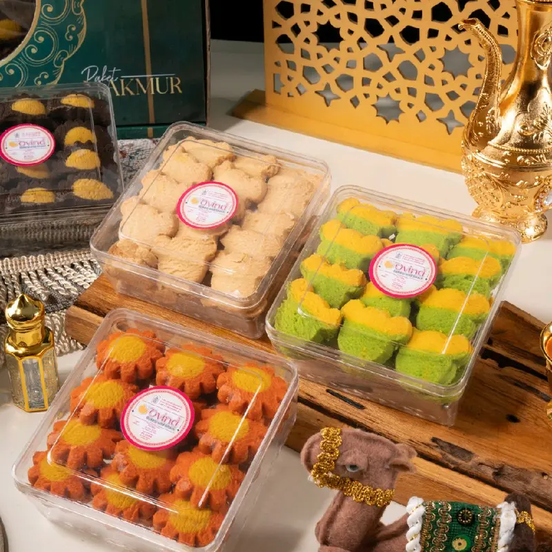 Kue Paket lebaran Ovina Makmur Series ( AFL) Nastar Food Frozen Kering Cookies Toples Makanan Cemilan Snacks Choco 6 toples ( berat isi per toples 170 gram ) 4