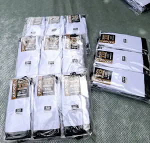 3 PASANG KAOS KAKI ANAK SEKOLAH SD SMP SMA PANJANG POLOS PUTIH TELAPAK HITAM MURAH
