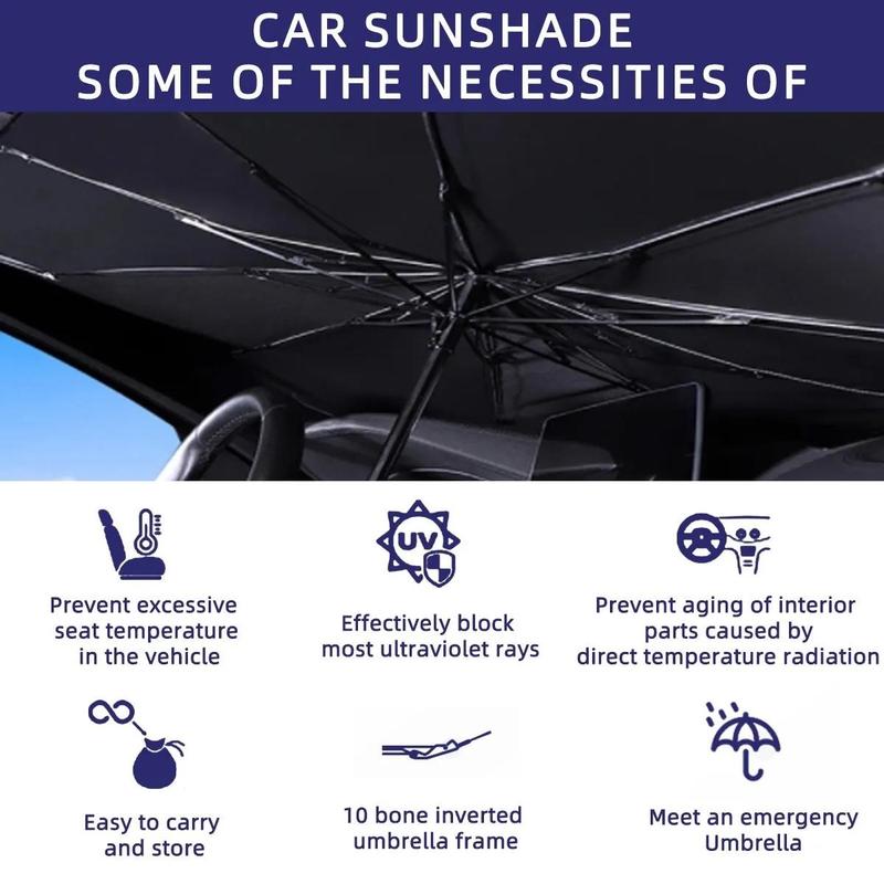 Product Introduction of SEAMETAL Car Parasol Front Sunshade Curtain Car Window Sunscreen Heat Insulation Car Front Windshield Cover Dedicated Accessories 15