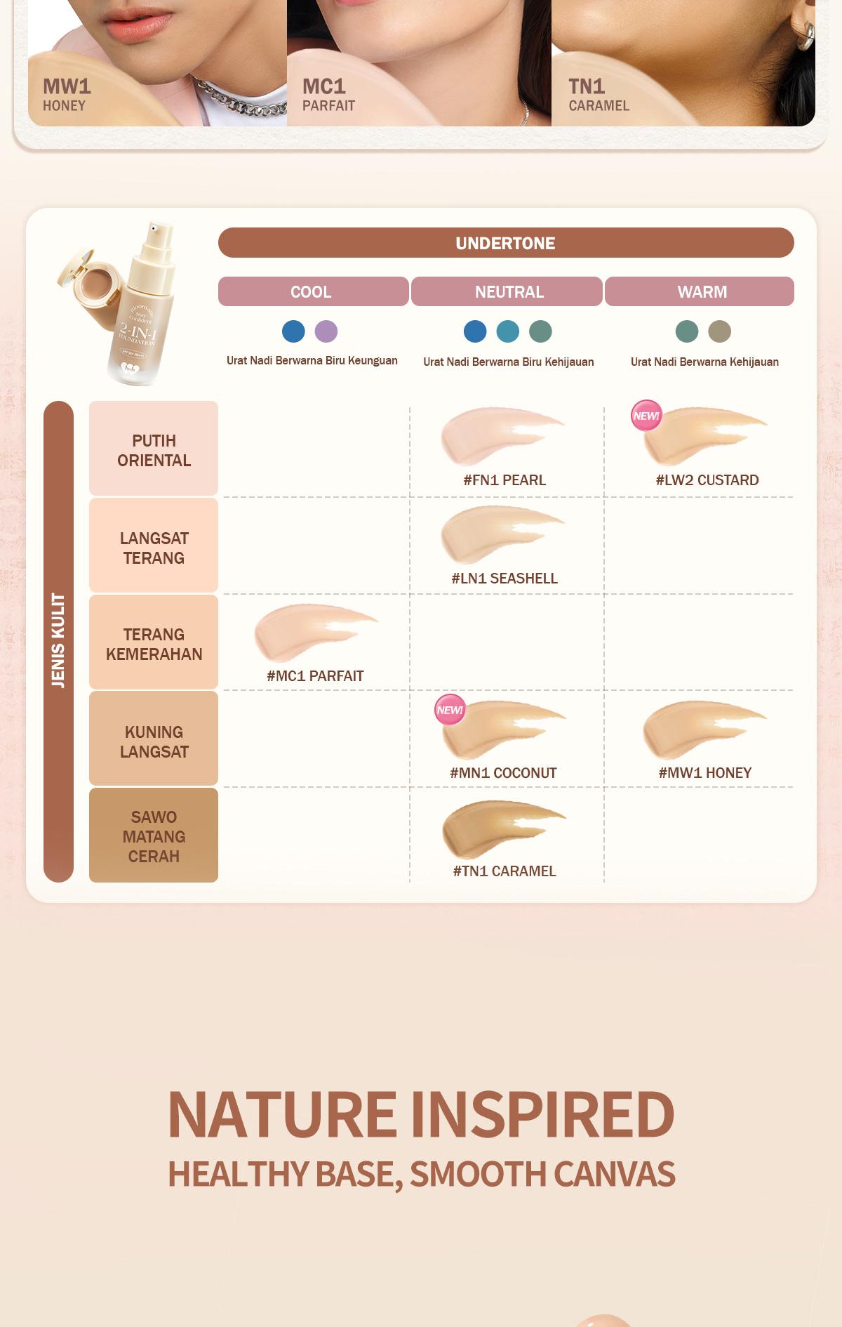 BNB barenbliss Bloomatte Stay Confident 2-in-1 Foundation | Foundation & Concealer, Tahan Lama 16 Jam, Waterproof & Sweatproof, Natural-Matte Finish, SPF 50 PA+++ BNB barenbliss Bloomatte Stay Confident 2-in-1 Foundation | Foundation & Concealer, Tahan Lama 16 Jam, Waterproof & Sweatproof, Natural-Matte Finish, SPF 50 PA+++