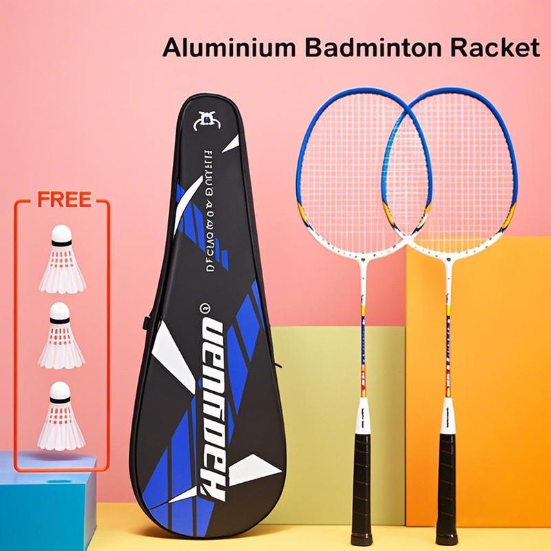 This Badminton Racket Set Includes 2 Rackets, 3 Nylon Shuttlecocks ...