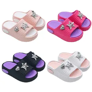 Sandal Selop Anak Perempuan Sol Tebal Sendal Slop Wedges Anak Cewek Fashion Terbaru