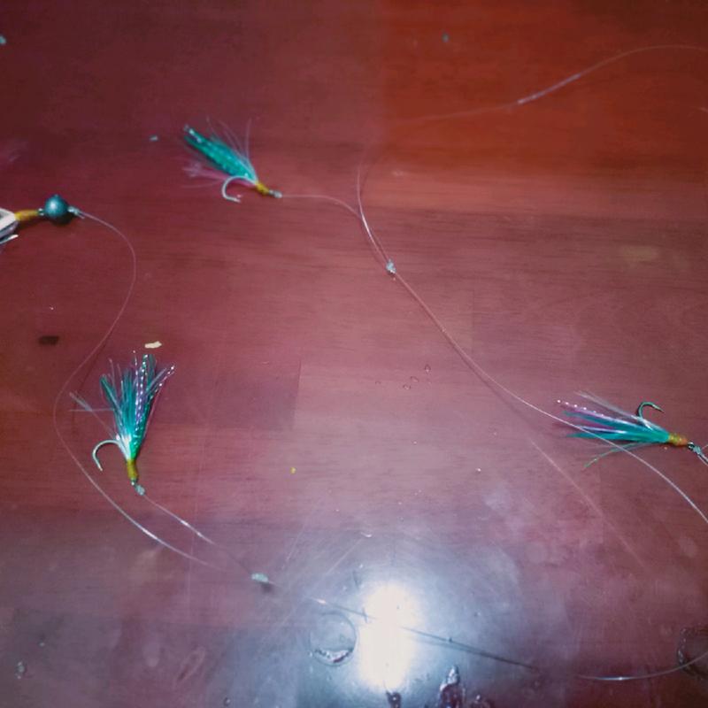 Rangkain Jighead Sabiki Rainbow Mancing Casting Pinggiran 3