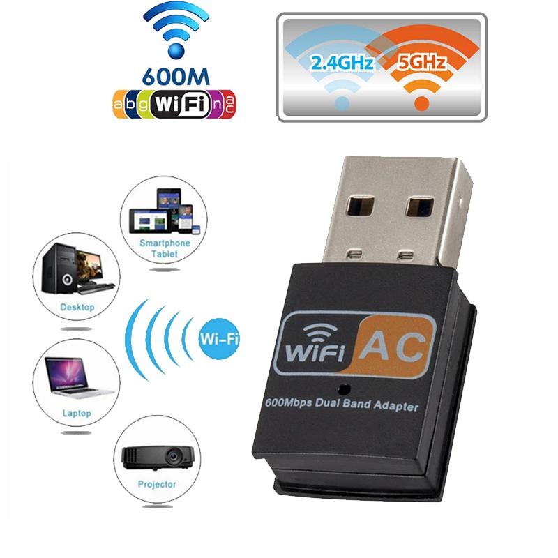 Product Introduction of 600 Mbps 2.4-5ghz USB Dual Band Wireless Adapter WiFi Dongle 802.11 AC Laptop PC 19