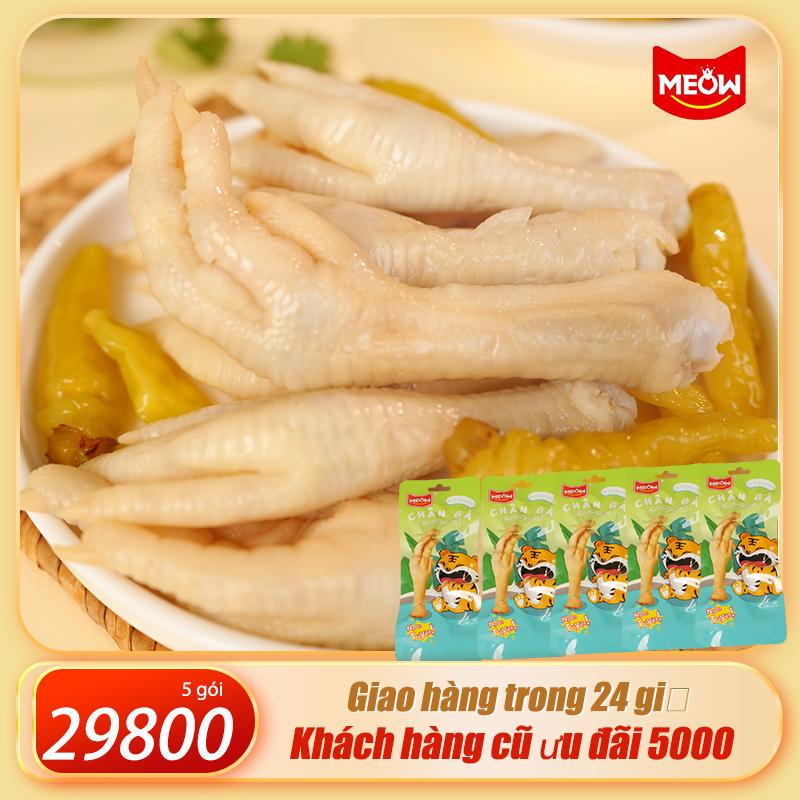 Gà chân chua cay MEOW 30g Snack giải khát mở gói ăn ngay Món ăn nhẹ hot trend xem phim Vị hương bản địa Việt Nam