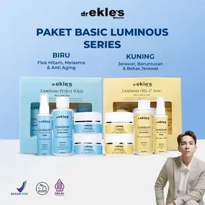 [LIVE Dr EKLES] Paket Skincare Basic [4 Item] Luminous Brightening Series / Paket Luminous Oily & Acne Series