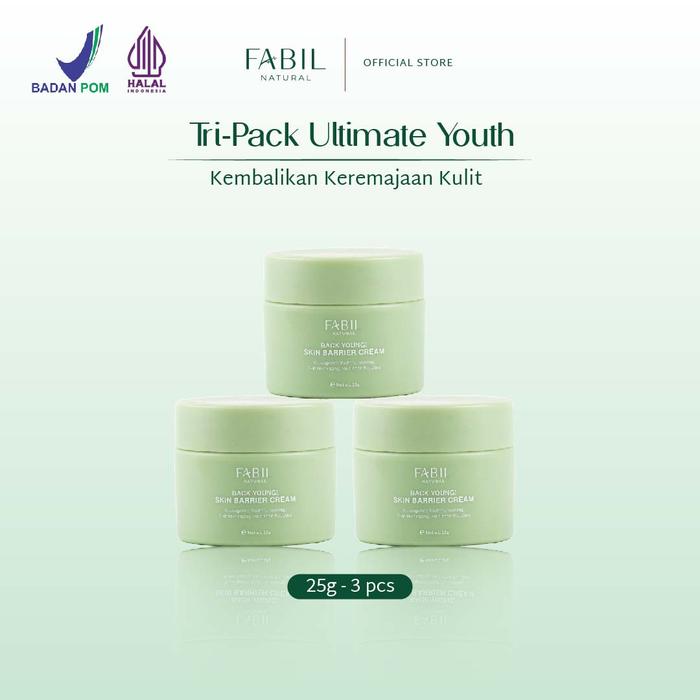 Gambar [3pcs pcs] Fabil Tri-Pack Back Young Skin Barrier Cream dari Fabil Natural Kota Bogor Tokopedia