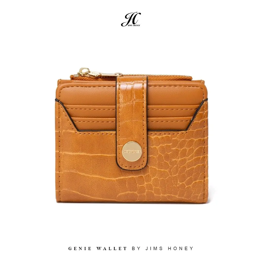 GENIE WALLET JIMSHONEY  Dompet lipat  wanita Kulit chroco