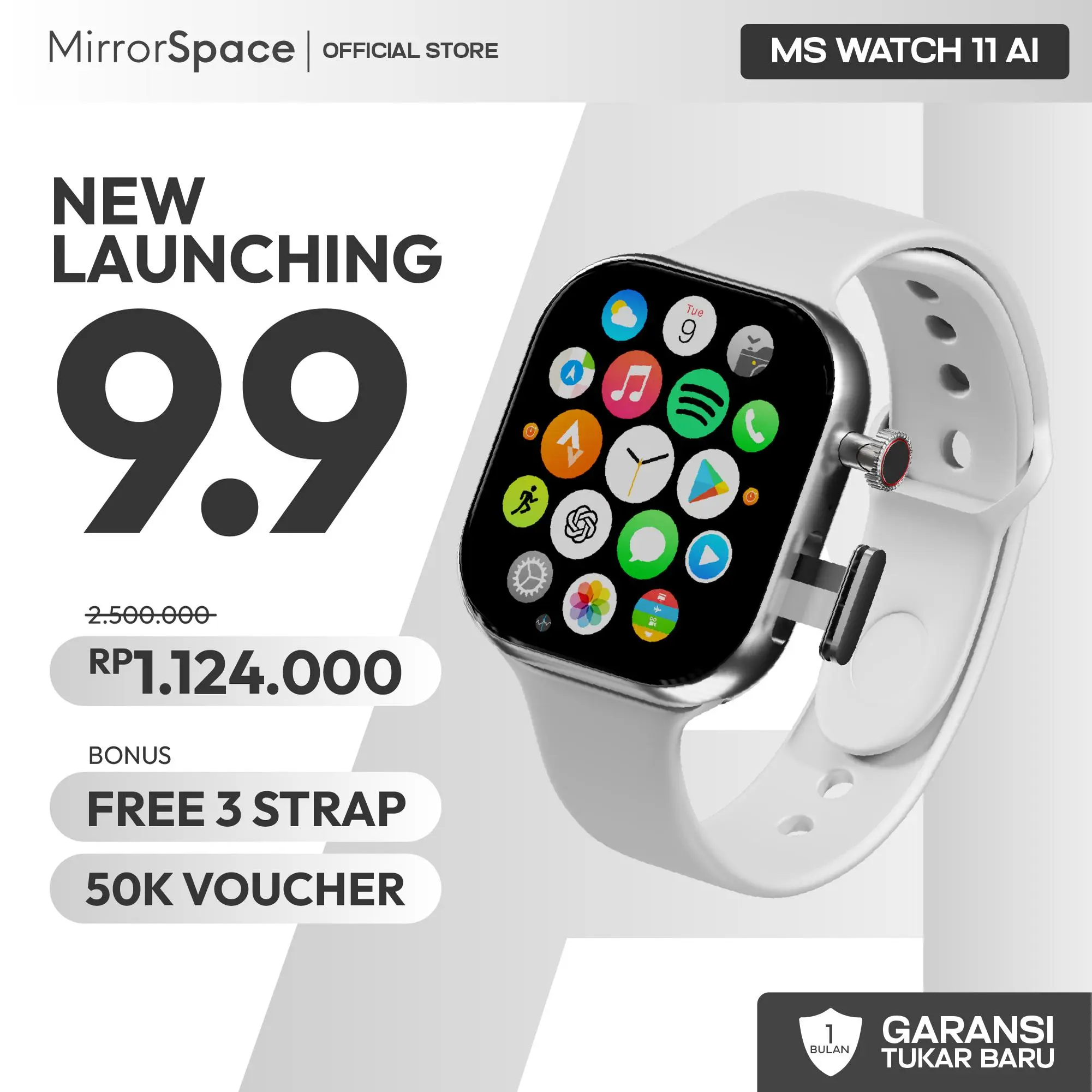 Ms Watch - MirrorSpace Watch 11 Pro Ai with Android OS