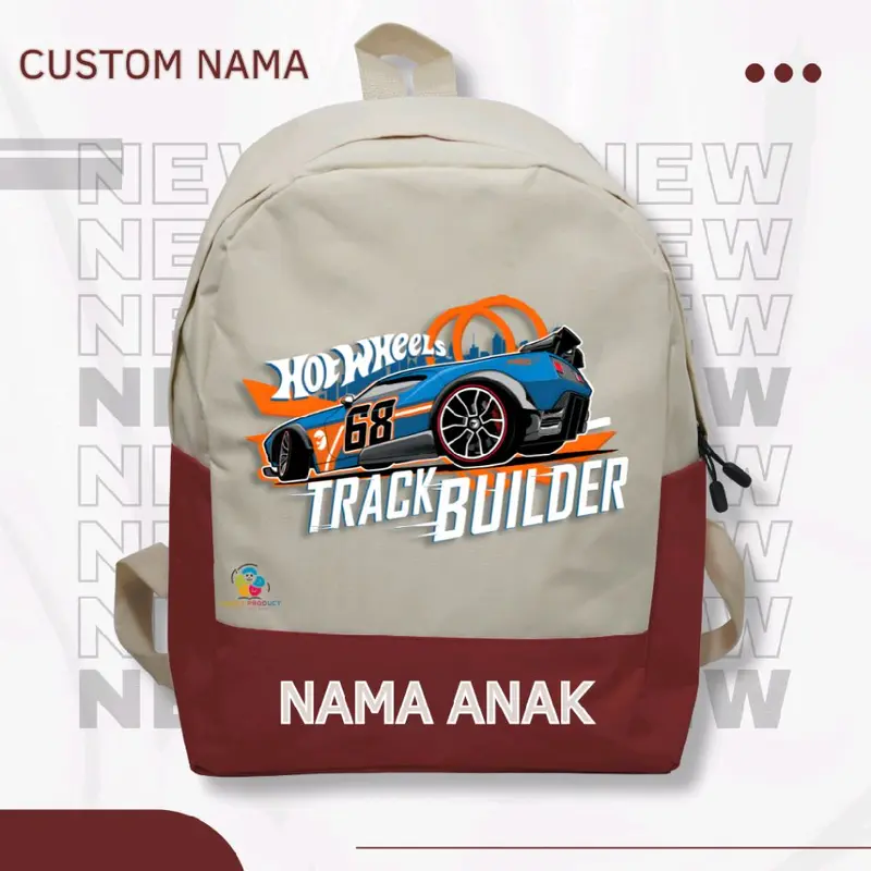 tas ransel anak sekolah sd tk karakter holwen track ( free nama ) 0