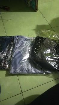 Product Review of PAKET 100 RIBU ISI 3 Gamis Harian Hyget Premium Panjang Lengan Kerut Karet Motif Natasa Selena Tumpal Nadira Etnik Dress gamis Dewasa LEBARAN Muslim simpel gamis wanita busui Melar Nyaman Hitam from K**a 0