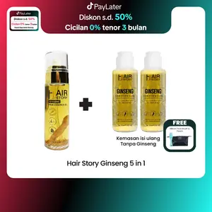 FYC - Hair Story [5IN1] Full Size + 2 Refill 100ml (Bonus Pouch +Silicone Brush Warna Dikirim Acak)