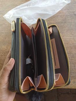 Product Review of DOMPET BEHEL HP SLEMPANG / DOMPET BORDIR WANITA PREMIUM Dompet Kartu Kulit from k**n 2