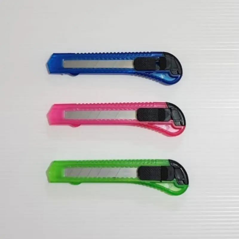 Pisau Cutter Besar Transparan 18mm Alat Potong Kertas Super Tajam 4