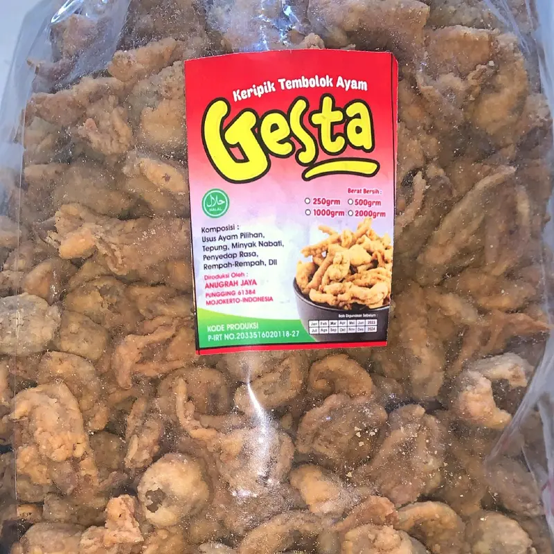 keripik tembolok ayam gesta 2kg  Snack Crispy Makanan Kripik 1