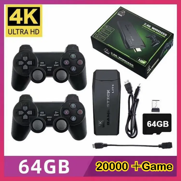 Gamepad M8, ใหม่, 2.4G, ในตัว, พร้อมเกมมากกว่า 20,000 เกม, ไร้สาย, เล่นแบบคู่, เหมาะสำหรับโฮมทีวี, คอนโซลเกม, จับคู่ในตัว, พร้อมเกมคลาสสิกและย้อนยุคมากกว่า 20,000 เกม, จอยสติ๊ก 2 ตัว, คอนโซลเกมทีวี, สัญญาณไร้สาย 2.4G, การควบคุมคู่ เกมส์  ตลับ  ยุค    ต่อ
