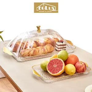 Tempat roti/kue kotak roti aesthetic tempat saji dengan Tutup