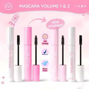 Mascara Iconic Vol 1 & 2 Make Up Minipink Maskara Curling Longlasting Waterproof Tahan 12 Jam MP007 Volumaxing Smudgeproof Eye Lash Melentikan Bulu Mata BPOM