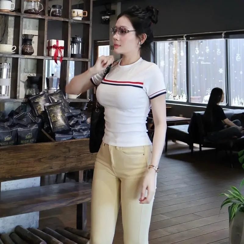 [BOZIP CHUẨN] Áo Thun Ôm body Có Phối Viền Sọc , Tạo Điểm  Nhấn Phong Cách Trẻ Trung . Chất liệu vải cotton mềm mịn , co giản thoải mái – BY BOOM STORE | BigBuy360 - bigbuy360.vn