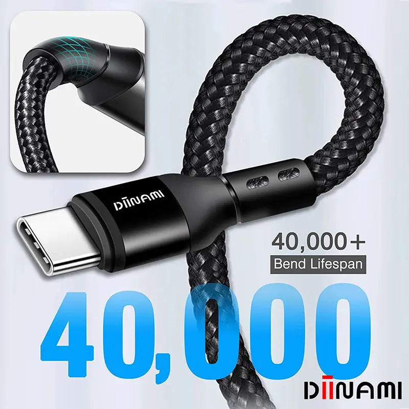 DIINAMI Kabel Data M20 Type C to Type C Fast Charging PD QC 4.0, 1.5M, 100W, 480Mbps - Cable 1