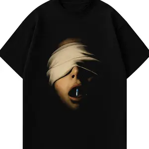 【COD】Kaos aki-laki atasan Murah distro gambar sablon keren gratis ongkir Casual Crew Neck Crew Neck