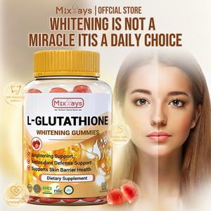 【MixSays】8-dalam-1 Skin Whitening Gummies | Glutathione, Collagen, Vit C | Memutihkan, Melembapkan, Anti-Aging