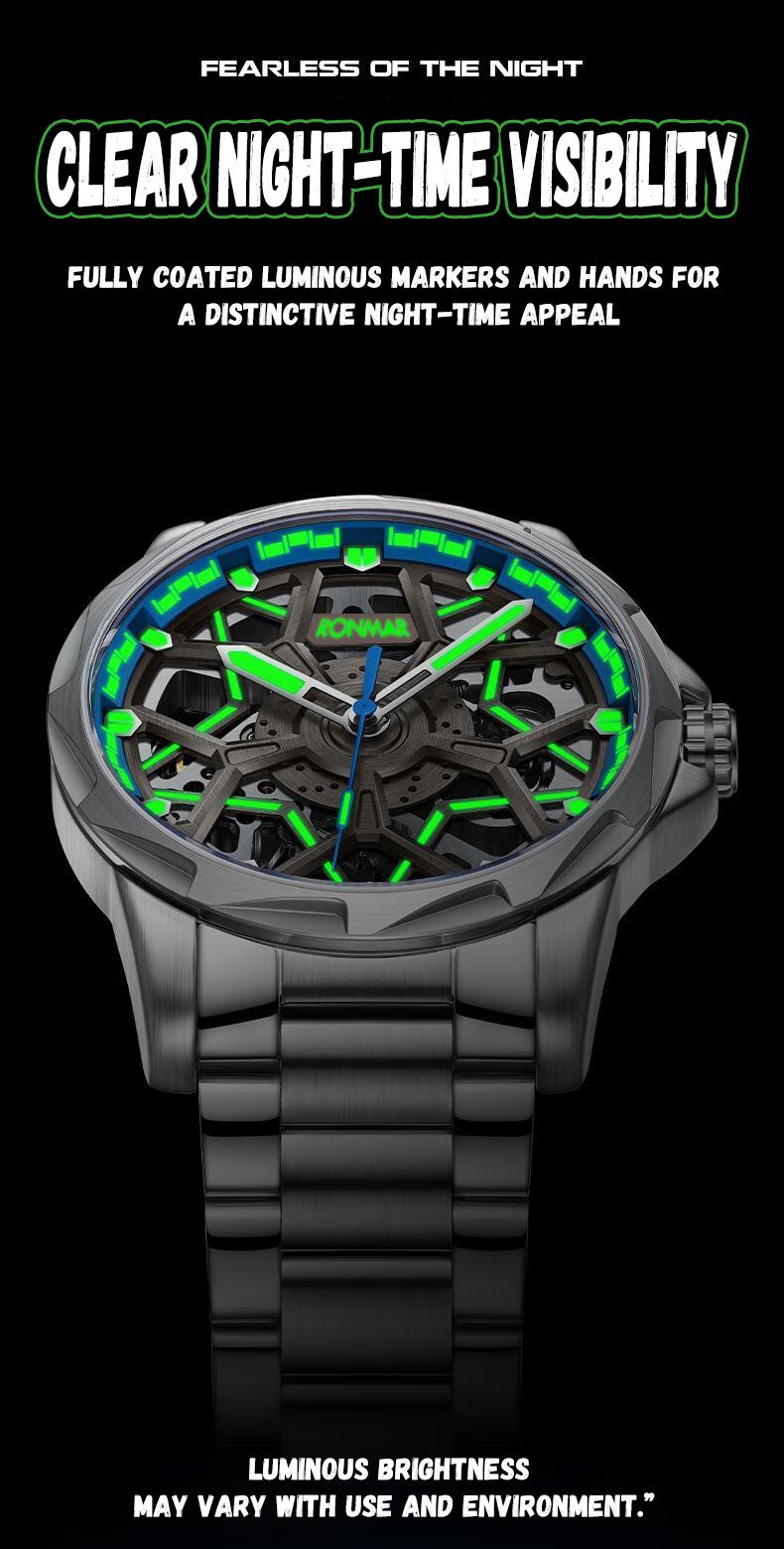 [NEW ARRIVAL] RONMAR Exclusive Mechanical World Watch – Automatic Skeleton Design