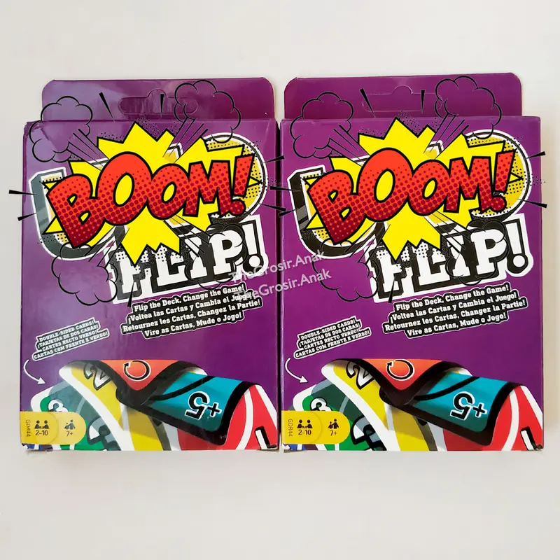 Kartu OHNO Flip Ungu Card Game Permainan 0