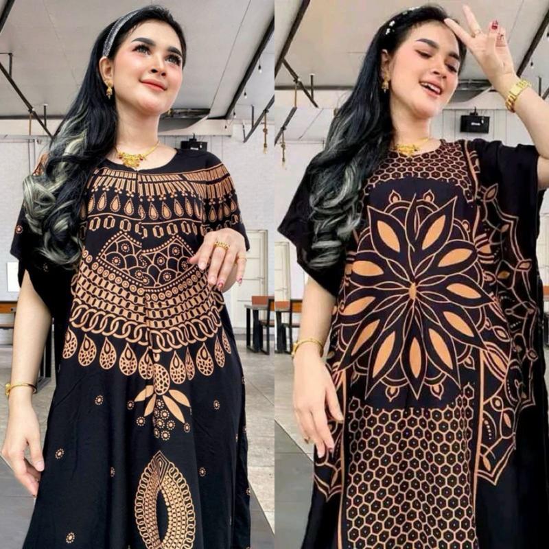 Daster Lowo Kalong Kelelawar Busui Bumil Jumbo Ld 130 Premium Ori Panjang Motif Bunga 2