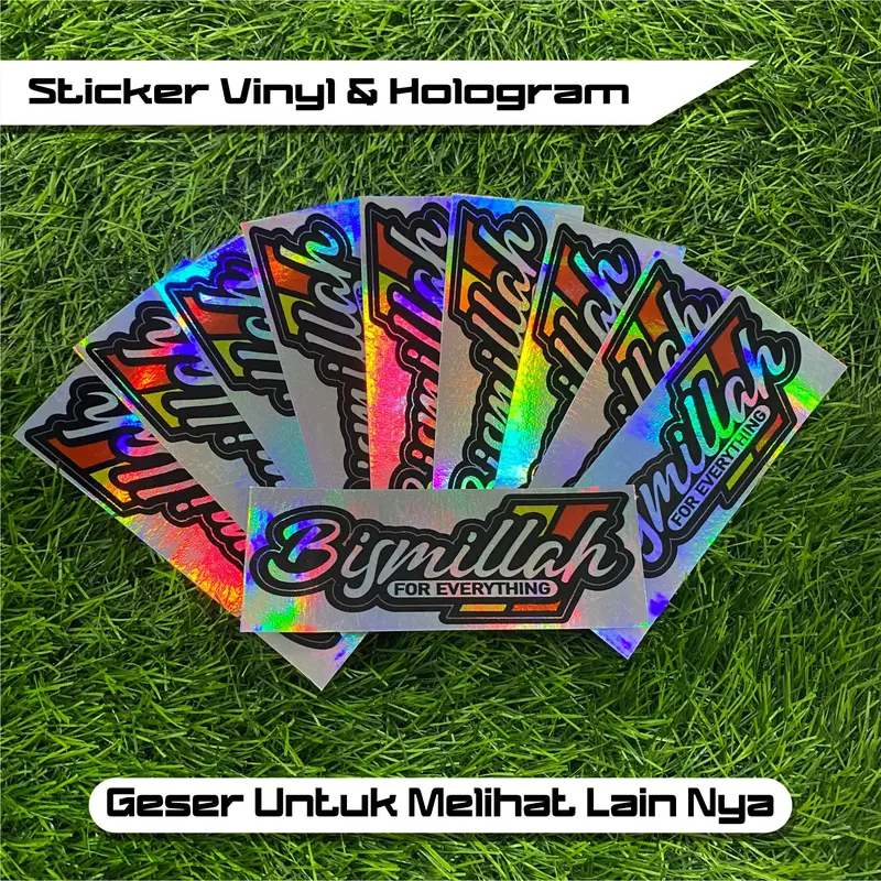 Sticker Racing Vinyl & Hologram Stiker Motor Viral Bijian MURAH SR.02 Motorcycle sticker  uma 0