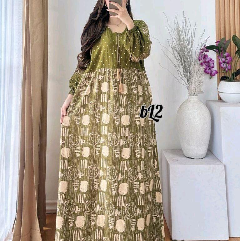 GAMIS MOTIF TERBARU BAHAN RAYON TEBAL-GAMIS NYAMAN-GAMIS WANITA Formal 3