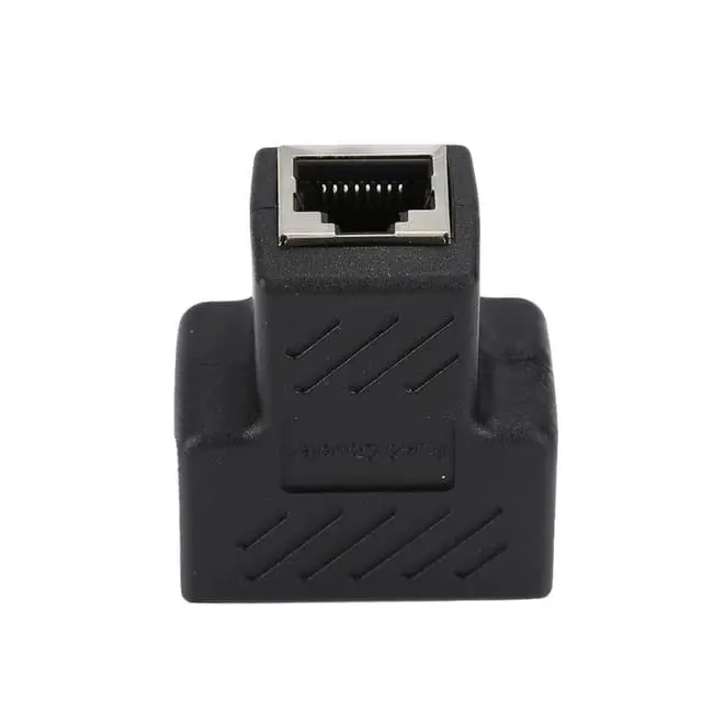 Rj45 1 to 2 Ways LAN Ethernet Network Cable Splitter Connector 4