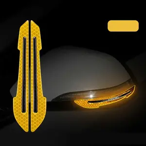 Stiker Reflektif Mobil 2 PCS – Safety Warning Decal Tanda Peringatan 1185 Kuning