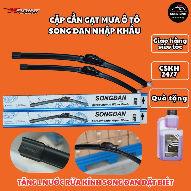  Cần Gạt mưa ô tô Song Đan Nhập khẩu Cao Cấp đầy đủ các size các ngàm cho xe ô tô   Tặng NRK Song Đan Đặt Biệt   