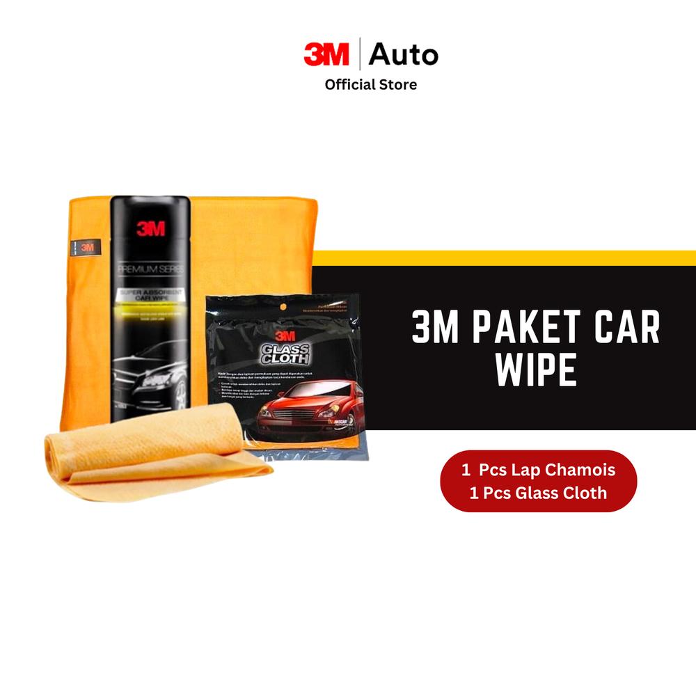 Paket Car Wipe Pack 3M - Premium Car Wipe dan Glass Cloth - Spesifikasi