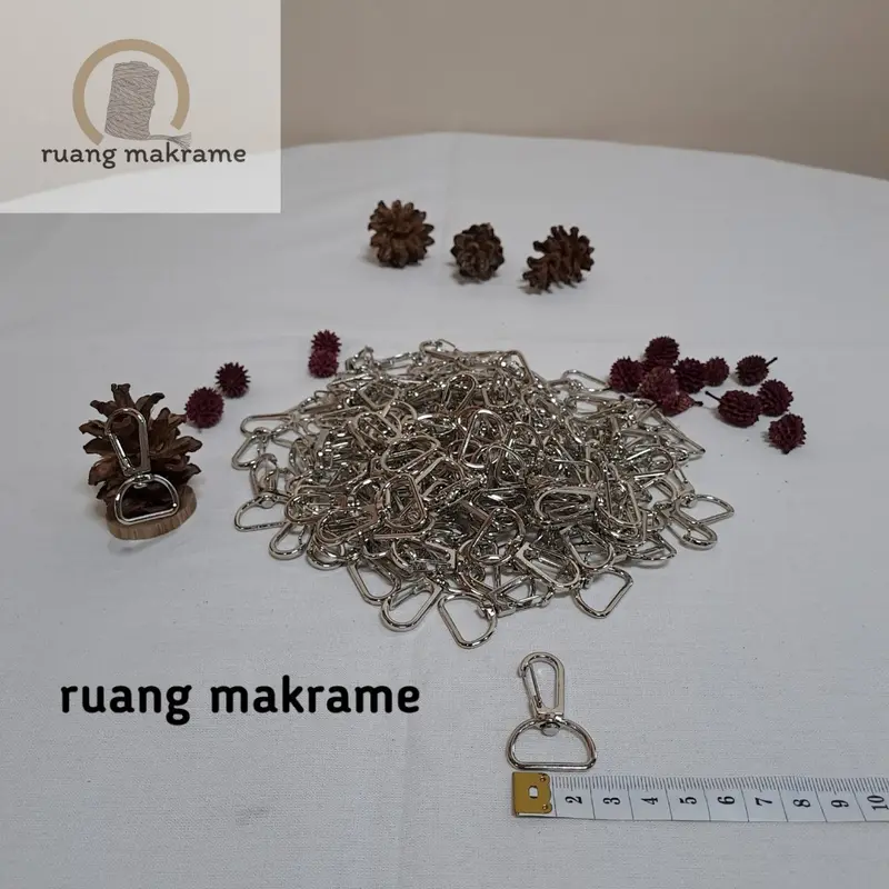 [10pcs] kait pengait tas cantelan kait gantungan kaitan kawat ukuran 2cm kew kew 2