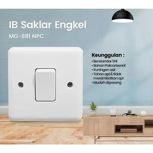 Saklar Engkel MORGEN IB Saklar Tunggal MORGEN IB - MG-881-NPC