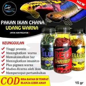 Udang kering Pakan chana maru ys,limbata, pulcra, Asiatica.