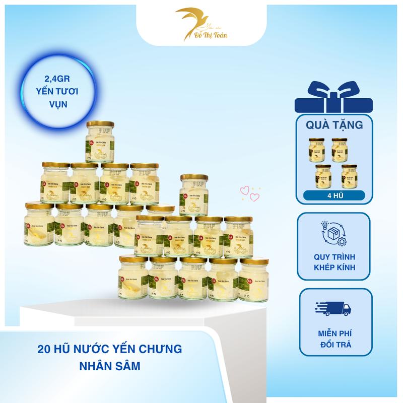 [CFV-KHO DTT] Tổng 24 hũ nước yến chưng (2,4gr yến vụn tươi/hũ) - chọn vị - Yến sào Đỗ Thị Toán 5