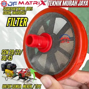 JF Filter Hisap Strainer SANCHIN SCN20 SCN22 SCN30 SCN45 + DRAT SAMBUNG 3/4" Saringan Besi Bawah Power Sprayer Cucian steam Motor Mobil doorsmeer YL22 YL30 PS22 SC22 SC30