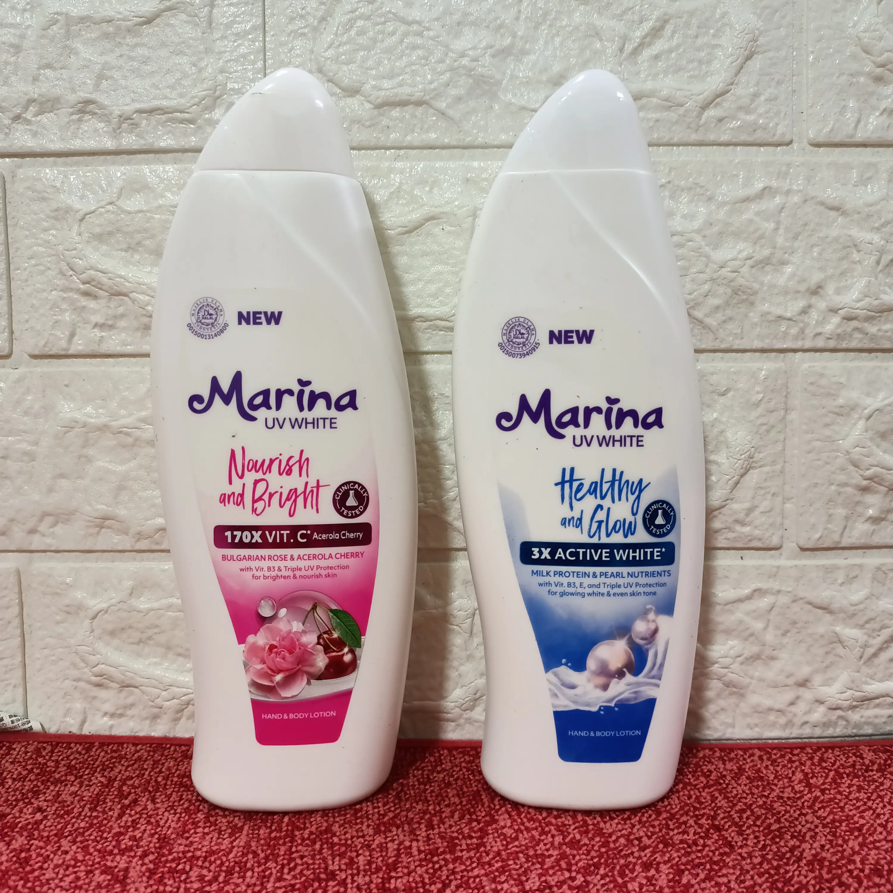MARINA UV WHITE HAND AND BODY LOTION (460ml/335ml)