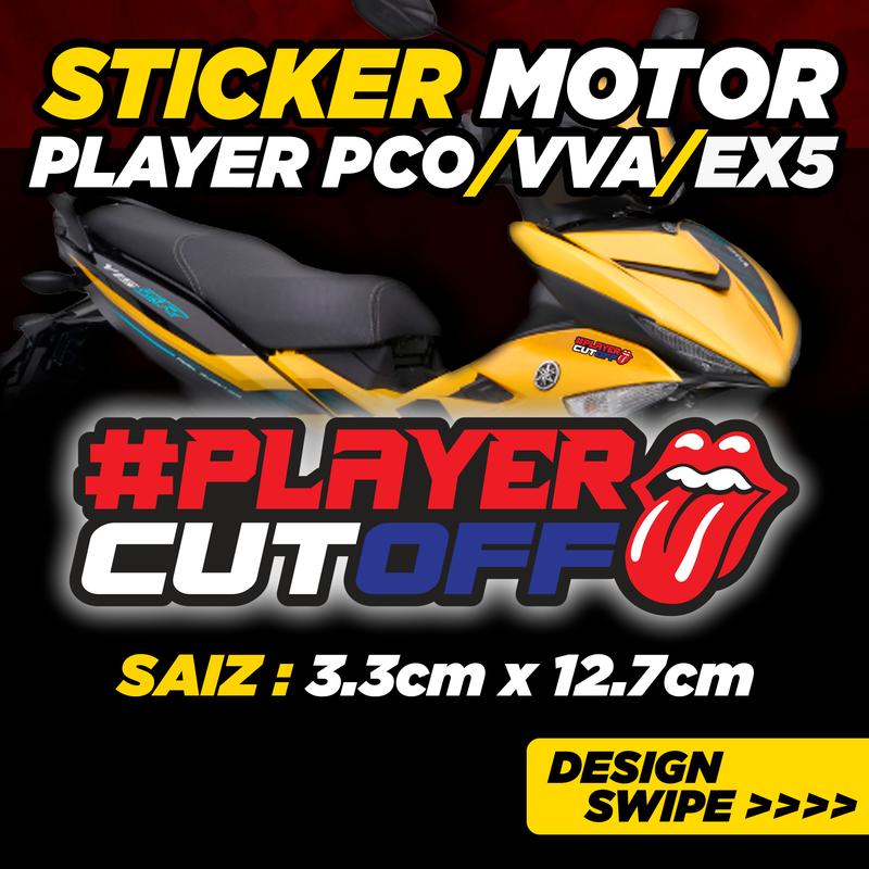 Sticker Vinyl Motor Player PCO // VVA // ex5 // KTM // Ysuku - TikTok ...