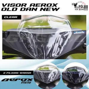 VISOR AEROX OLD NEW 155 LAMA BARU WINDSHIELD WINSIL WIND SHIELD BENING ANTI PECAH TEBAL YAMAHA PNP Motor Motorcycle