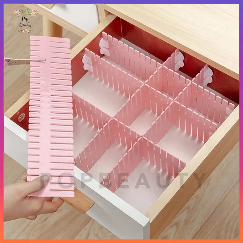 Partisi Sekat Pemisah Laci/ Drawer Dekstop Organizer – 4 pcs 0
