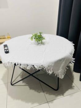 Product Review of Table cloth Cotton alas meja aesthetic alas meja makan 6 kerusi from K**8 0