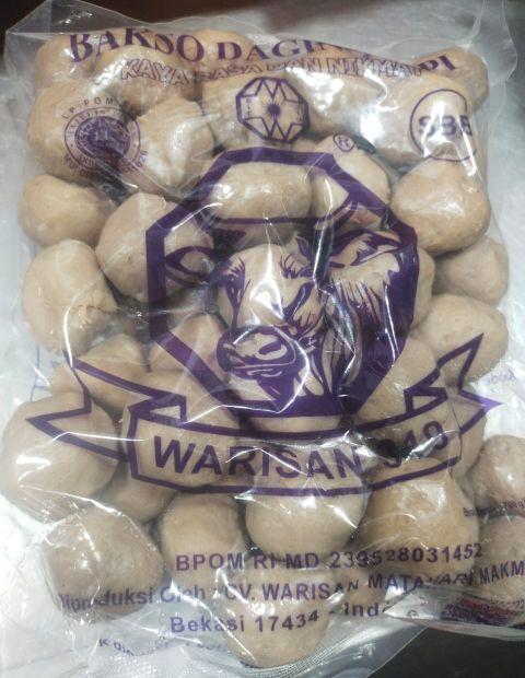 Bakso warisan isi 50 butir segar dan praktis