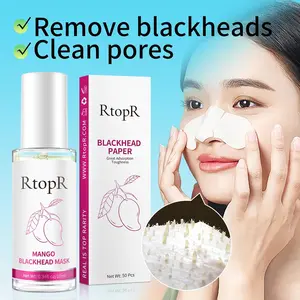 RtopR Masker Komedo Pengangkat Blackhead Step1 Original Halal dengan Kertas Gratis 100pcs untuk Perawatan Wajah