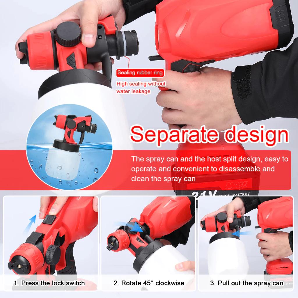 REAIM Re1500ML Electric Spray \ 450Watt, Mesin Cat Semprot Elektrik, Alat Semprotan Cat Listrik untuk Penggunaan Rumah Tangga Kecil, Atomisasi Tinggi, Tidak Bisa Digunakan untuk Minyak, Semprotan Cat Ryu yang Efisien dan Praktis REAIM Re1500ML Electric Spray \ 450Watt, Mesin Cat Semprot Elektrik, Alat Semprotan Cat Listrik untuk Penggunaan Rumah Tangga Kecil, Atomisasi Tinggi, Tidak Bisa Digunakan untuk Minyak, Semprotan Cat Ryu yang Efisien dan Praktis